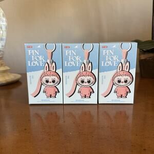 AUTHENTIC One BLIND BOX Labubu Pin for Love Series-Vinyl Plush Pendant (N-Z)
